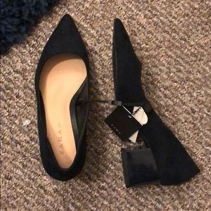 Zara pointy heels suede